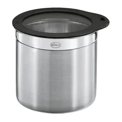 Dose Ø 12cm Höhe 12cm Edelstahl m. Frischhaltedeckel<Rösle Sale