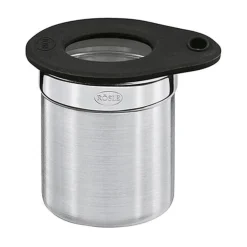 Dose Ø 5cm Höhe 6cm Edelstahl m. Frischhaltedeckel<Rösle Best