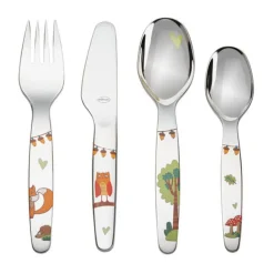 Kinderbesteck 4-tlg. Waldfreunde Edelstahl 18/10<Rösle Best