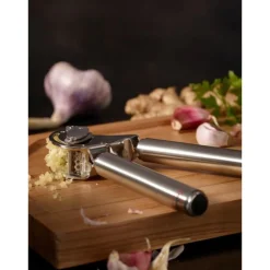 Knoblauchpresse 20 cm Rundgriff Edelstahl<Rösle Hot