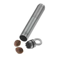 Muskatreibe 18 cm Rundgriff Schutzcover und Silikonbürste<Rösle Online