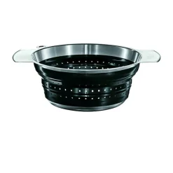 Seiher faltbar 24 cm schwarz<Rösle Discount