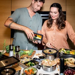 Snack-Set 4-tlg. Flexx 2Go edelstahl<Rösle