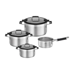 Rösle Töpfe|Kochwelt Entdecken|Topf-Set 4-tlg. Silence Pro edelstahl