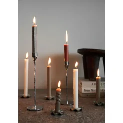 Sagaform Weihnachtskerzen|Kerzenhalter Siri 22 cm silber