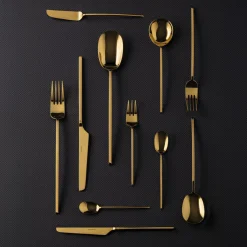 Besteck-Set 24-tlg. 100 Mirror PVD Gold<Sambonet Clearance