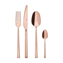 Besteck-Set 24-tlg. Rock Mirror PVD Copper<Sambonet Online