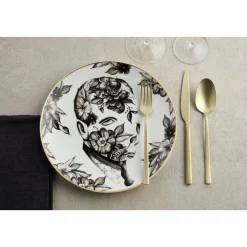 Sambonet Weihnachten|Besteck-Set 24-tlg. Rock Antique PVD Champagne