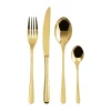 Sambonet Besteck Set 6 Personen|Spanischer Sommerurlaub|Besteck-Set 24-tlg. Taste Mirror PVD Gold