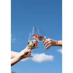 Weißweinglas 4-tlg. MioVino mit Moussierpunkt klar<Schott Zwiesel Hot