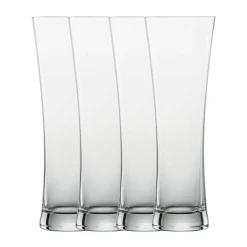 Weizenbierglas groß 4er-Set Beer Basic mit Moussierpunkt klar<Schott Zwiesel New
