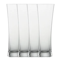 Schott Zwiesel Weizenglas|Weizenbierglas klein 4er-Set Beer Basic mit Moussierpunkt klar