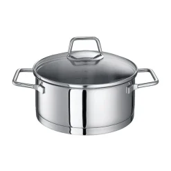 Bratentopf 20 cm Edelstahl Wega mit Glasdeckel<Schulte-Ufer New