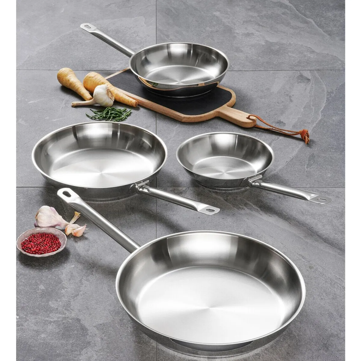 Pfanne 32cm Industar Edelstahl<Schulte-Ufer Best