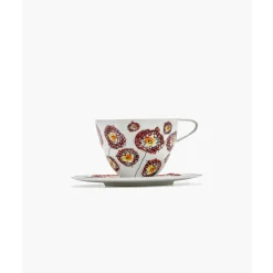Serax Cappuccinotassen|Cappuccinotasse mit Untere 8 cm Midnight Flowers Anemone Milk