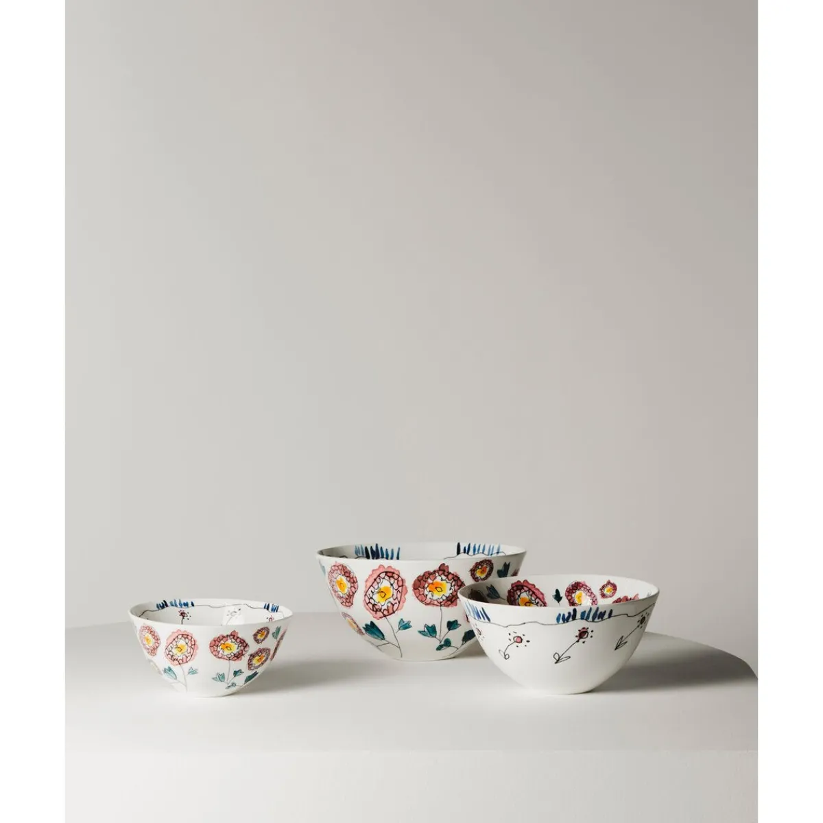 Schüssel 18 cm Midnight Flowers Anemone Milk Mauve<Serax Sale