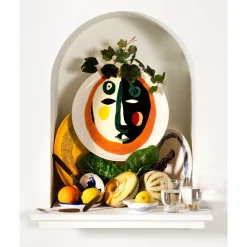 Serax Servierplatten|Servierplatte mit Gesicht 1 35 cm Feast bunt