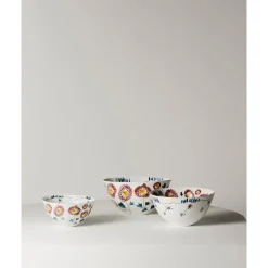 Serax Schüsseln|Servierschüssel 22 cm Midnight Flowers Anemone Milk