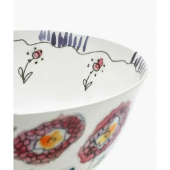 Servierschüssel L 25 cm Midnight Flowers Anemone Milk Mauve<Serax Best