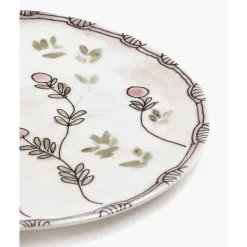 Serax Speiseteller|Speiseteller 28 cm Midnight Flowers Mirtillo Nude