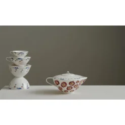 Serax Teekannen|Teekannen|Teekanne 20x16x11 cm Midnight Flowers Anemone Milk Mauve