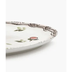 Teller °2 35x22 cm Midnight Flowers Mirtillo Nude<Serax Online