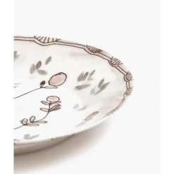 Serax Suppenteller|Teller tief 22 cm Midnight Flowers Mirtillo Nude