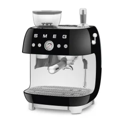 Espressomaschine mit Mahlwerk EGF03 2 Tassen 1650 50’s Style schwarz<Smeg Best
