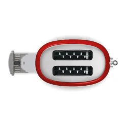 2-Scheiben-Toaster TSF01 950 W 50's Style rot<Smeg Outlet