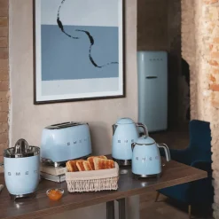 Smeg Kochwelt Entdecken|Weihnachten|2-Schlitz-Toaster TSF01 950 W 50's Style pastellblau
