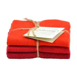 Wischtücher 3er-Pack rot kombi<Solwang Online