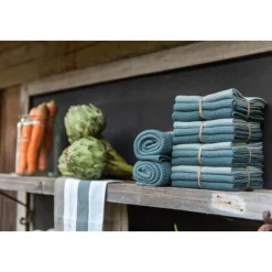 Wischtücher 3er-Pack antikblau kombi<Solwang Outlet