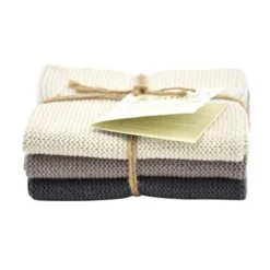 Wischtücher 3er-Pack warmes grau kombi<Solwang Sale