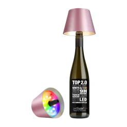 LED-Leuchte 11 cm 1,3 W Top 2.0 pink metallic mit RGB-Farbwechsel<Sompex Online