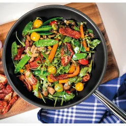 Bratpfanne flach 24 cm Vulcano Classic<Spring Hot