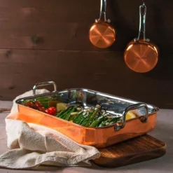 Spring Bräter|Kochwelt Entdecken|Bräter eckig 35x25cm Culinox nicht induktiv