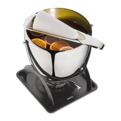 Spring Fondue|Weihnachten|Feuerzangenbowle-Set 4-tlg. Hot Drinks silber