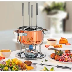 Spring Weihnachten|Kochwelt Entdecken|Fonduegarnitur Davos Culinox 17 cm kupfer