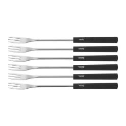 Käsefonduegabeln 6er-Set Basic schwarz<Spring Discount