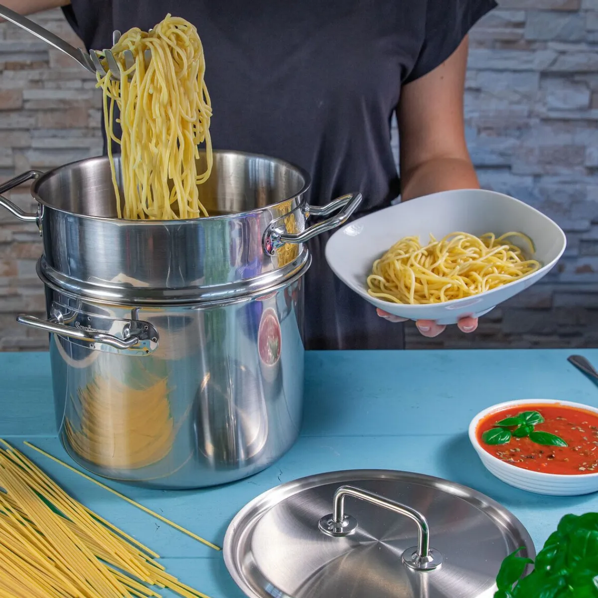 Spring Italienische Genüsse|Pasta Set 22 cm Brigade Premium