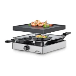 Raclette für 4 22x22x14 cm Classic edelstahl<Spring