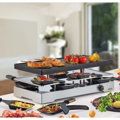 Raclette für 8 43x22x15 cm Classic Duo edelstahl<Spring Best