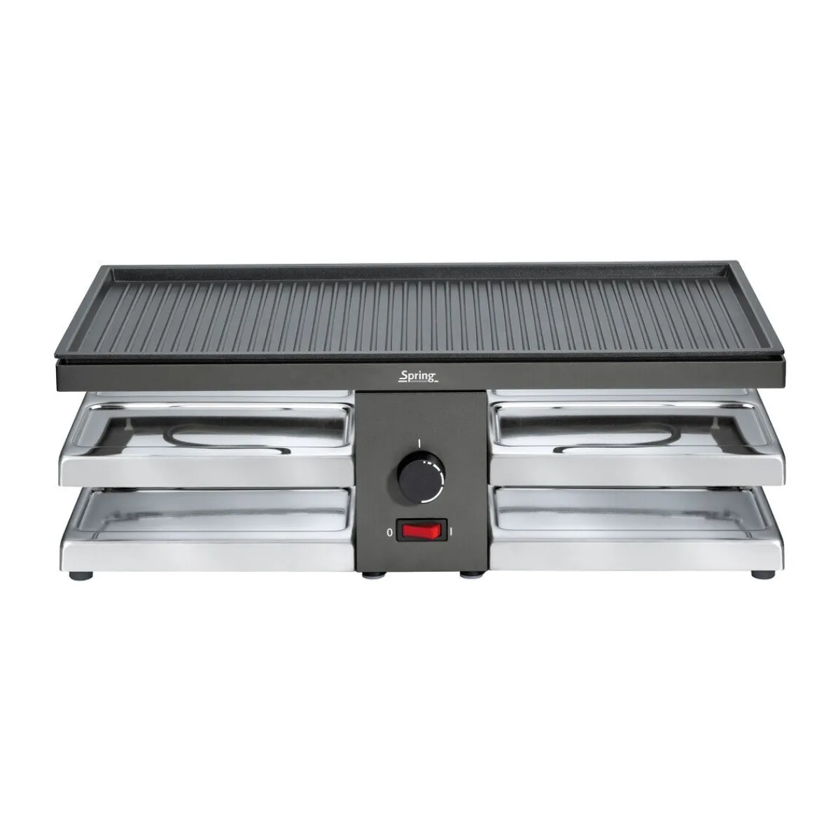 Raclette für 8 47x24x16 cm Fun schwarz<Spring Clearance