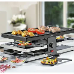 Raclette für 8 47x24x16 cm Fun schwarz<Spring Clearance