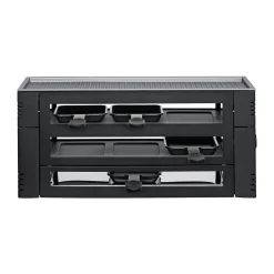 Raclette Pizza für 6 46x22x16 cm schwarz<Spring Sale