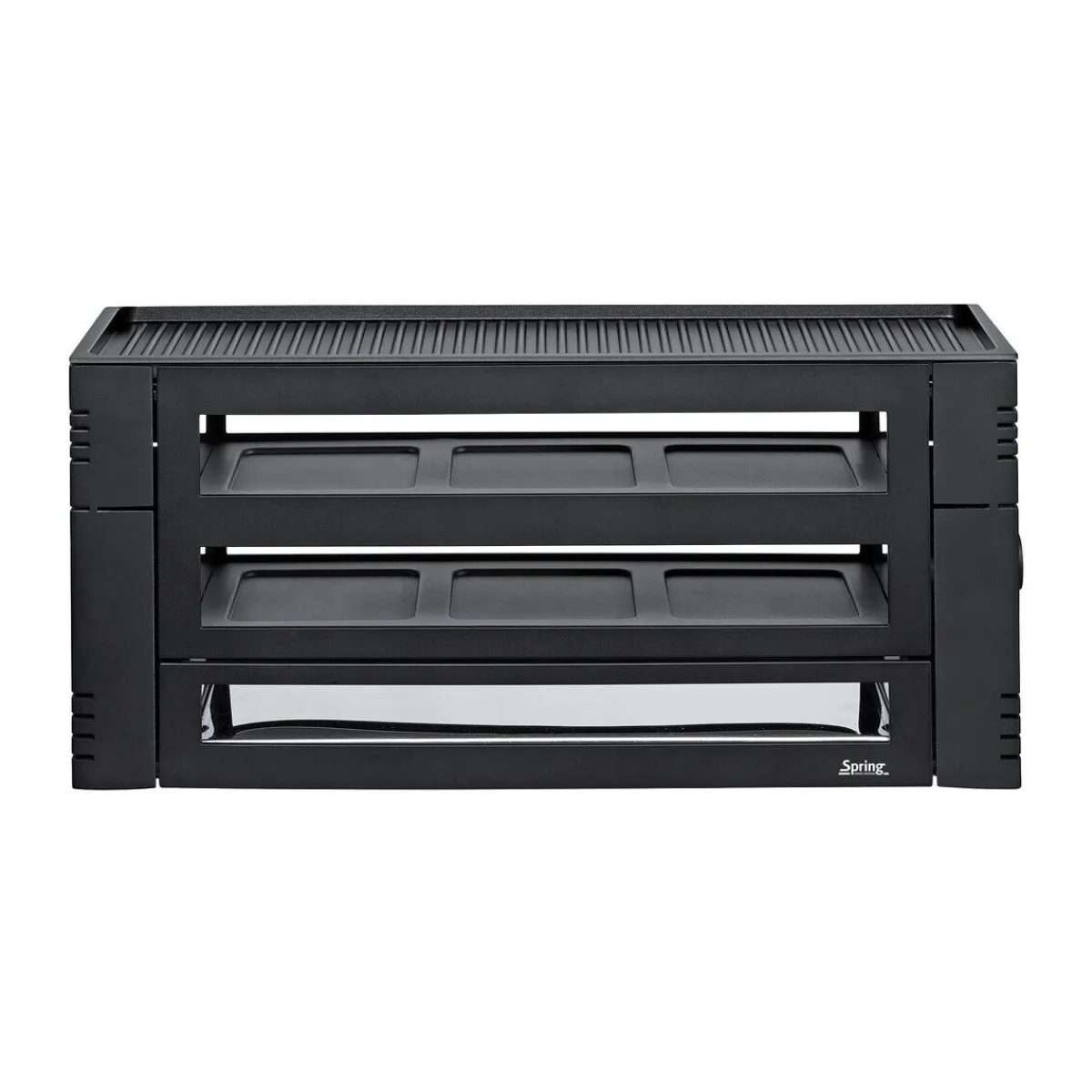 Spring Weihnachten|Kochwelt Entdecken|Raclette Pizza für 6 46x22x16 cm schwarz