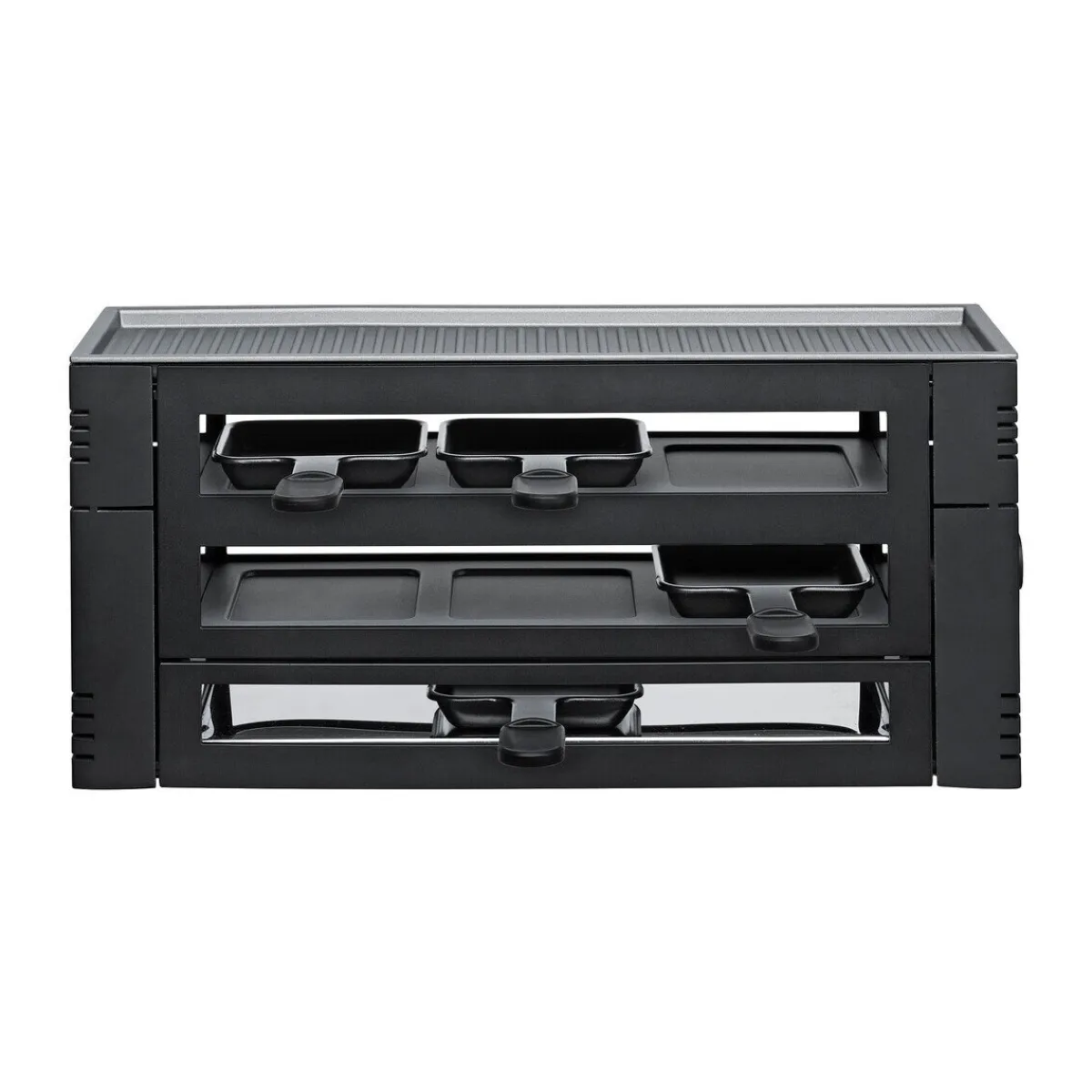 Spring Weihnachten|Kochwelt Entdecken|Raclette Pizza für 6 46x22x16 cm schwarz