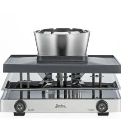 Raclette/Fondue für 8 31x34x17 cm Classic edelstahl<Spring