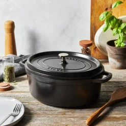 Cocotte 31 cm schwarz<Staub