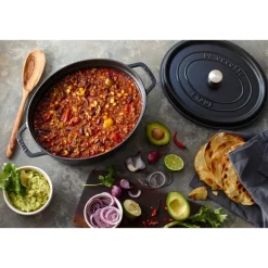 Cocotte 31 cm schwarz<Staub